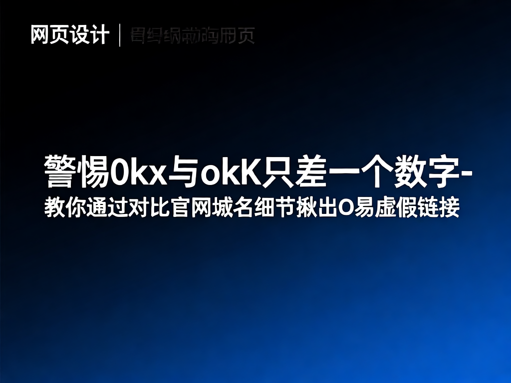 OKX与虚假链接对比图